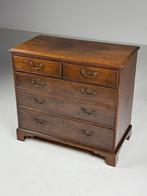 Ladekast Engels antiek 1780, Ophalen, Eikenhout, 50 tot 100 cm, Zo goed als nieuw