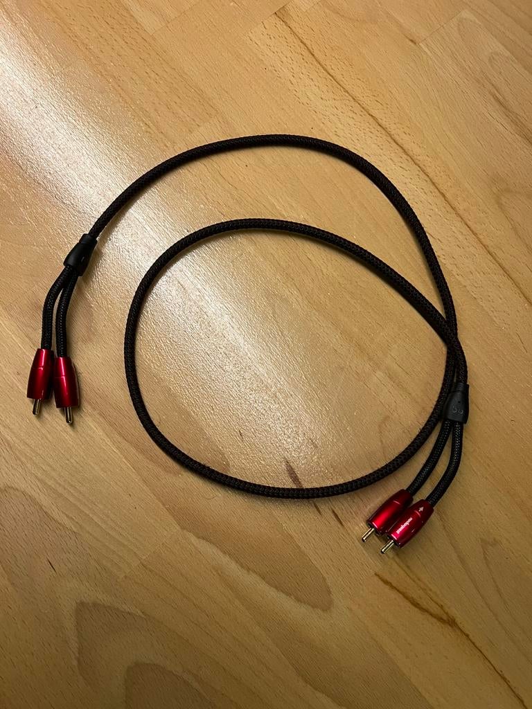 Audioquest Golden Gate interlink RCA 1 meter, Audio, Tv en Foto, Audiokabels en Televisiekabels, Ophalen of Verzenden, Zo goed als nieuw