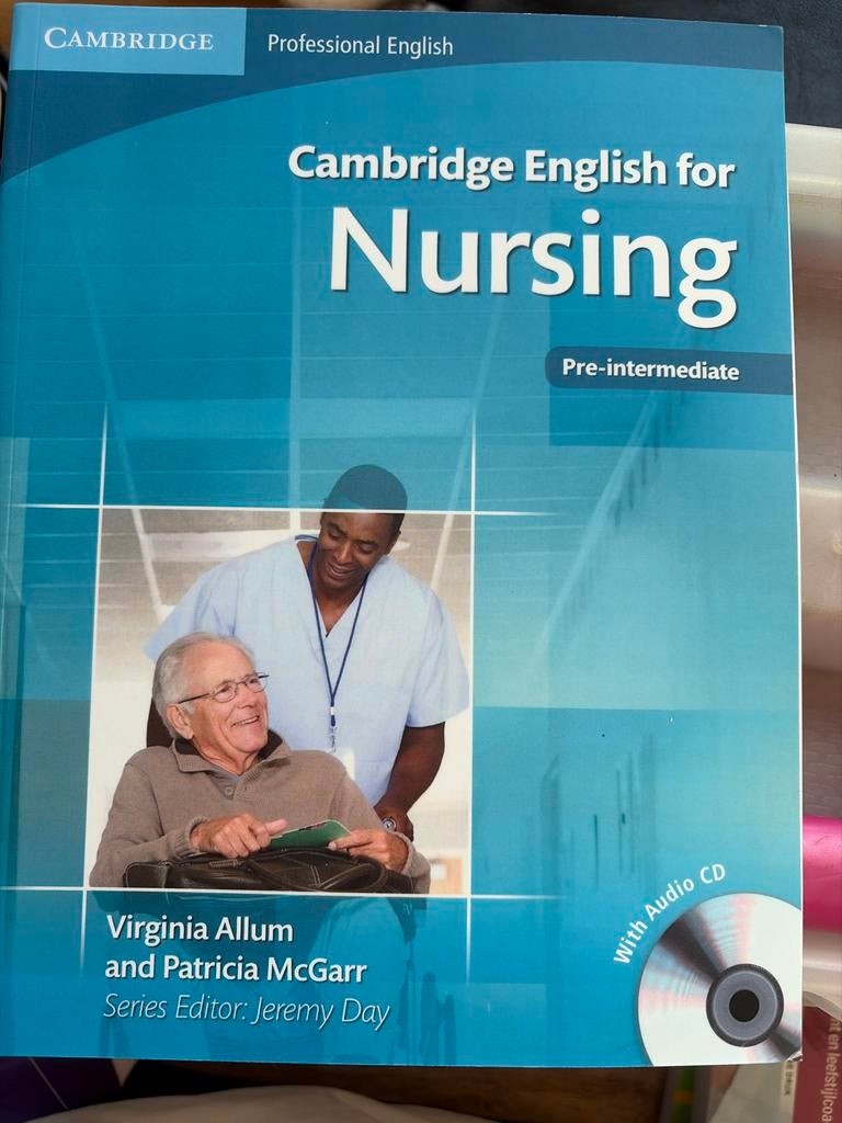 Cambridge English for Nursing Pre-intermediate, Boeken, Ophalen of Verzenden, Gamma, Nieuw, Overige niveaus