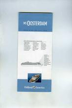 scheepvaart-H.A.L-oosterdam-folder, Ophalen of Verzenden, Zo goed als nieuw, Motorboot, Boek of Tijdschrift