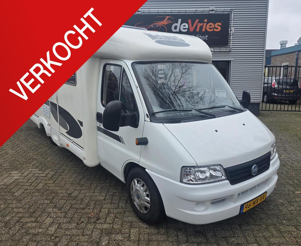 Mc louis spa 363 Fiat Ducato 2.8td *DUBBELE AIRCO - VAST BED, Bedrijf, Navigatie, Luifel, 6 tot 7 meter