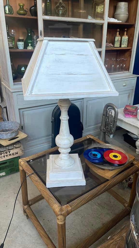 Lamp landelijk brocante, Ophalen of Verzenden, Zo goed als nieuw, Minder dan 50 cm