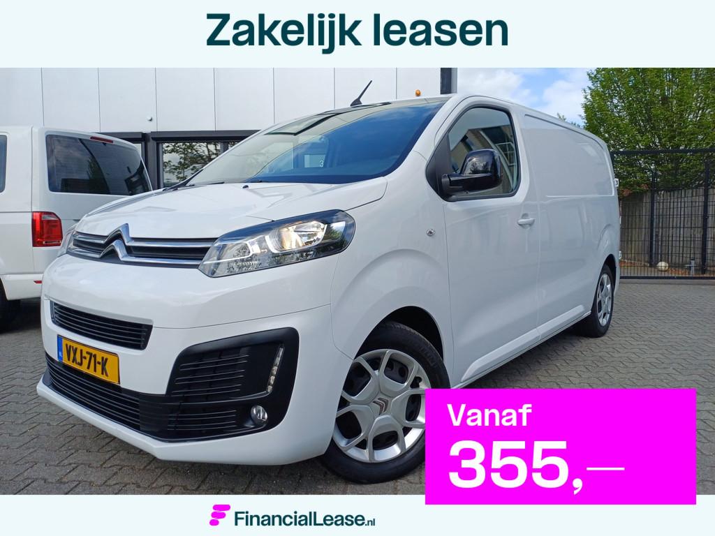 Citroen Jumpy 2.0 BlueHDI 145 L2 NAVI/CAMERA/3PERS/TREKHAAK2, Auto's, Bestelauto's, Bedrijf, Lease, Financial lease, ABS, Achteruitrijcamera