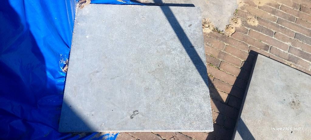 te koop 50 stuks terrastegels, Tuin en Terras, Tegels en Klinkers, Ophalen, Gebruikt, Terrastegels, Natuursteen