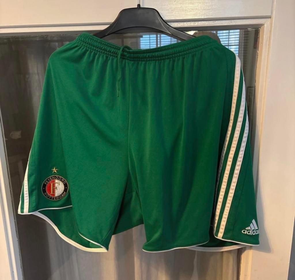 Adidas Climacool Feyenoord Shorts Groen - Uit/Derde Tenue, Maat XL, Ophalen of Verzenden, Zo goed als nieuw, Broek