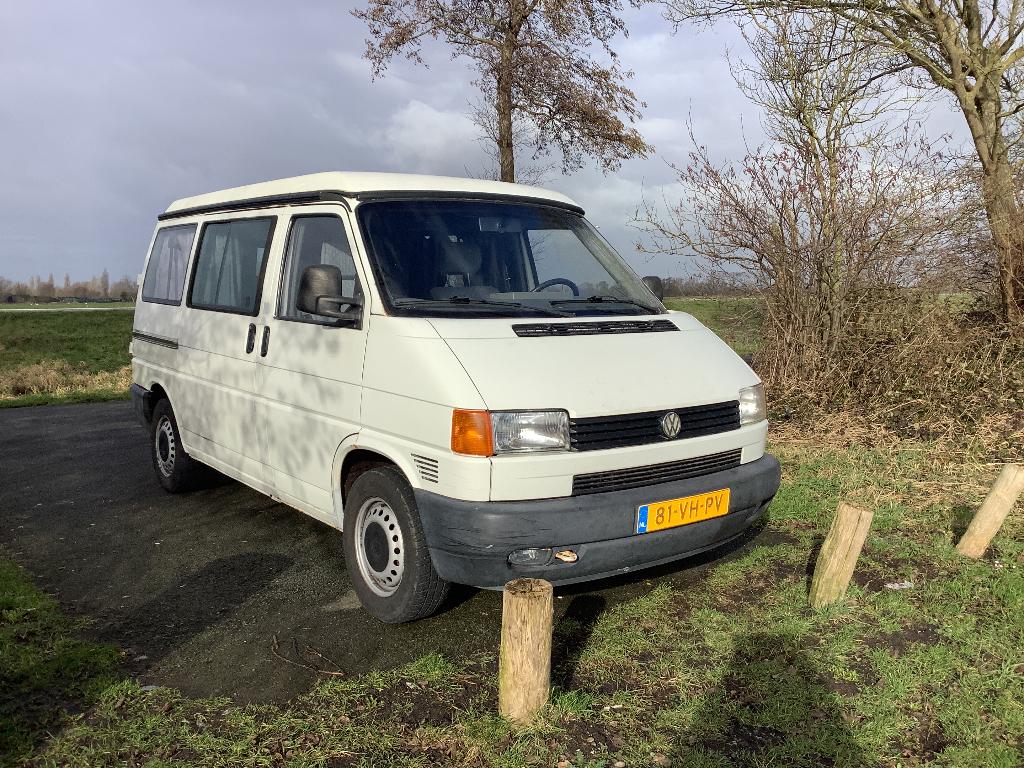 VW T4 Westfalia camper 1.9 TDI met de originele inrichting, Reservewiel, Volkswagen, Bedrijf, Luifel