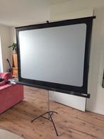 Projectiescherm op statief, Ophalen