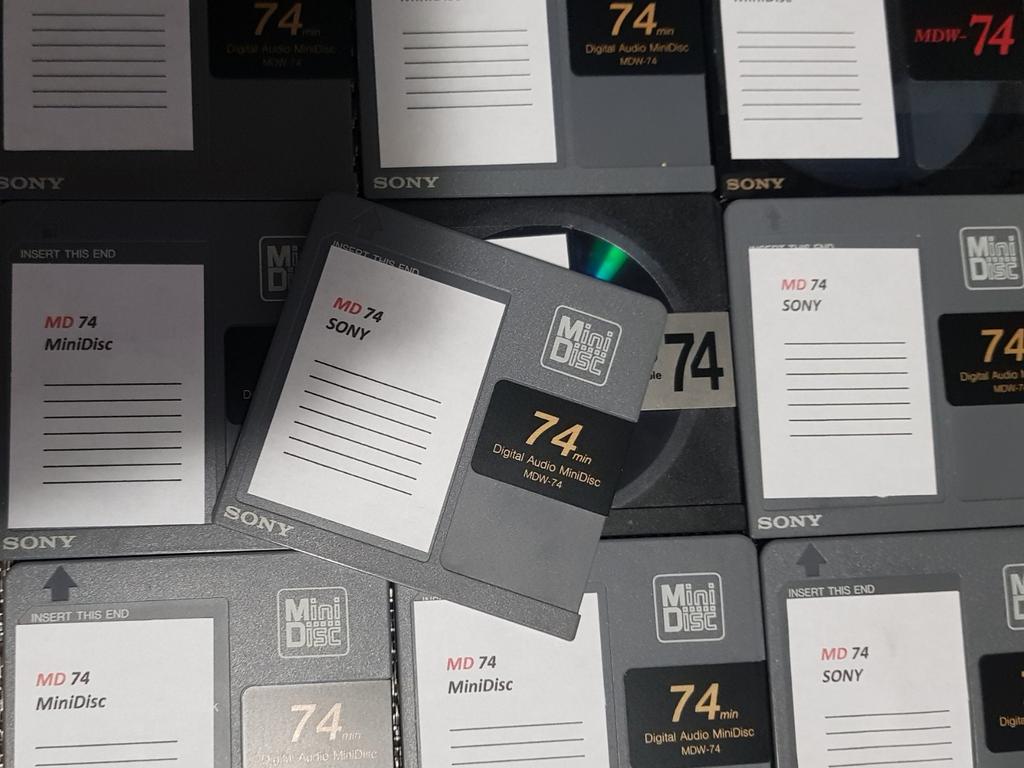 Sony MiniDisc MD 74 minuten met hoesjes, Verzenden