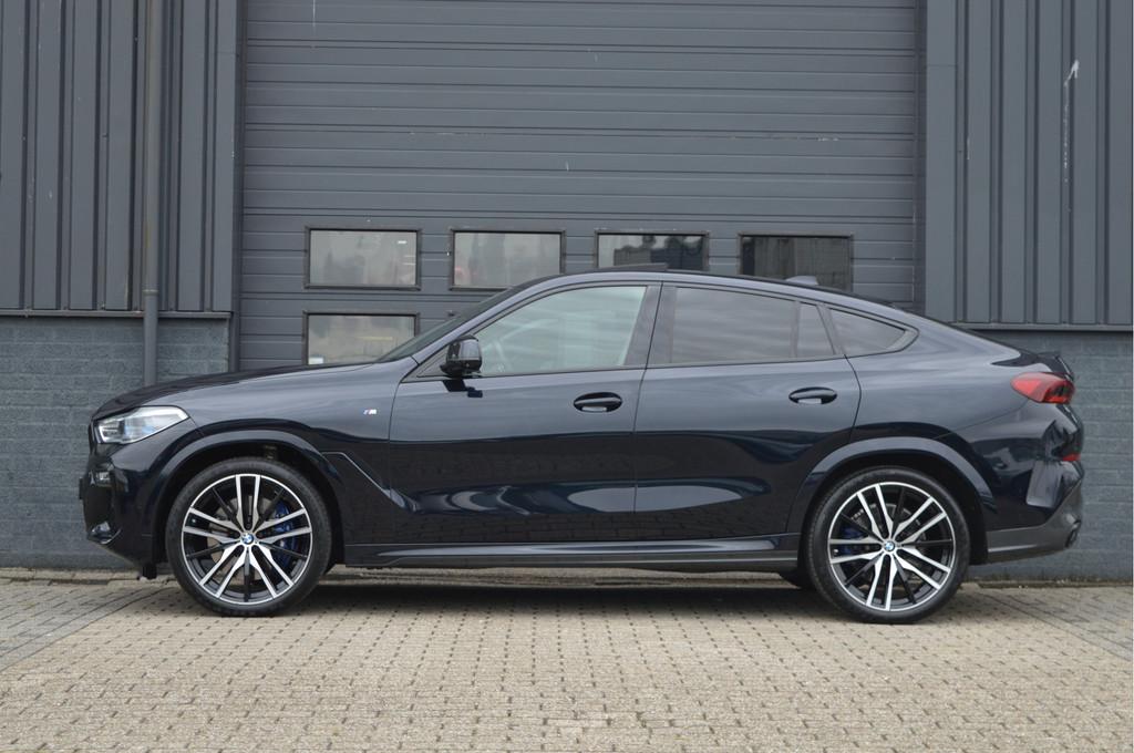 BMW X6 xDrive40i High Executive | M-PAKKET | PANO | HUD | AC, Auto's, Gebruikt, Met garantie (alle), Blauw, 340 pk