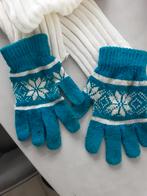 Blauwe wanten en witte sjaal, Kinderen en Baby's, Kinderkleding | Mutsen, Sjaals en Handschoenen, Jongen of Meisje, Ophalen of Verzenden