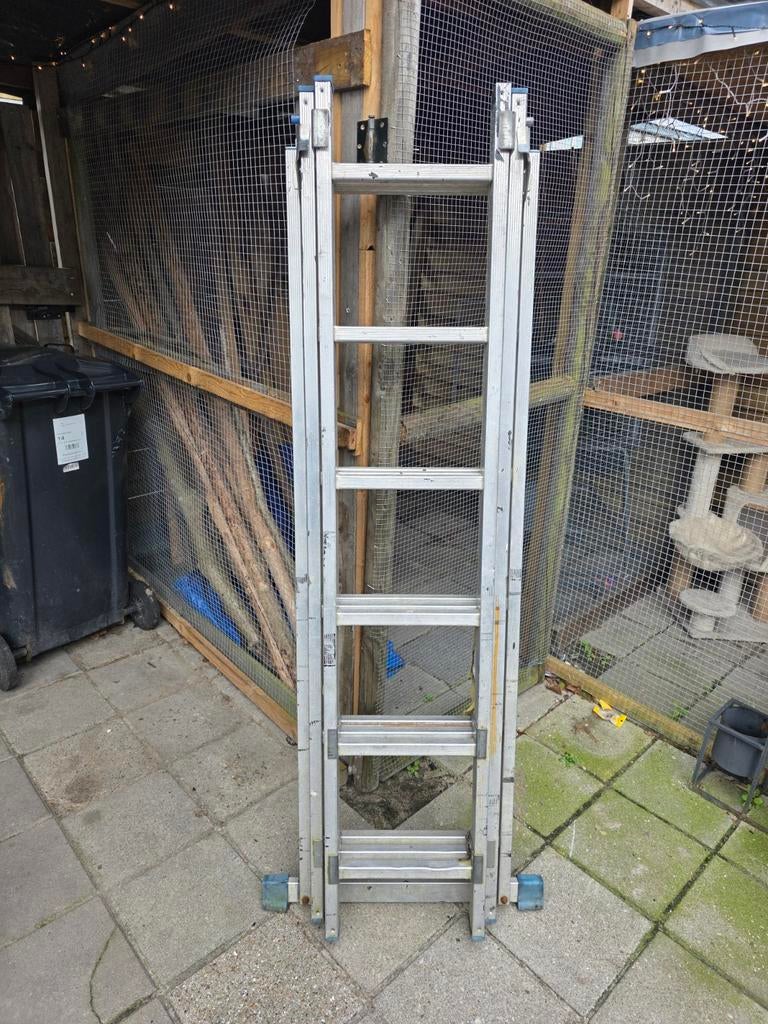 ladder driedelig, Doe-het-zelf en Verbouw, Steigers, Ophalen, Overige typen, Minder dan 2 meter