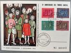 25e Annivesaire Des Timbres Caritas 1953 1e dag luxemburg, Ophalen of Verzenden, Europa
