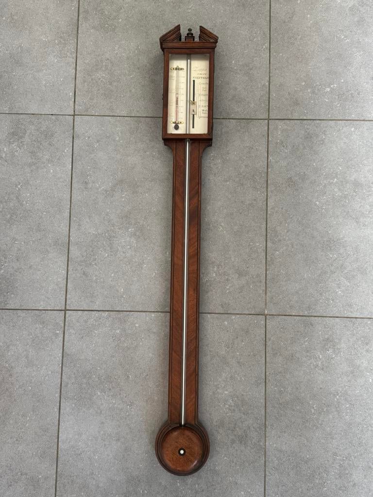 ENGELSE STICK BAROMETER / ZAPPA FECIT SHEFFIELD, Audio, Tv en Foto, Weerstations en Barometers, Ophalen, Gebruikt, Barometer
