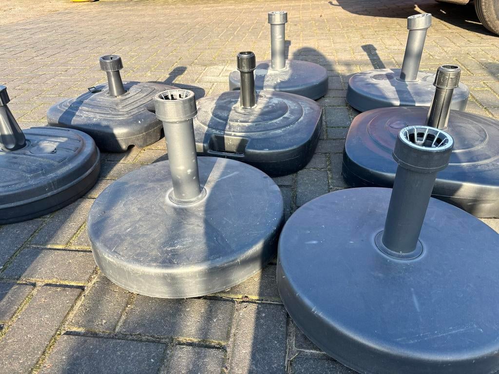 Gebruikte parasolvoeten / poten in diverse maten en vormen, Ophalen, Gebruikt, Minder dan 1 meter, Parasolvoet