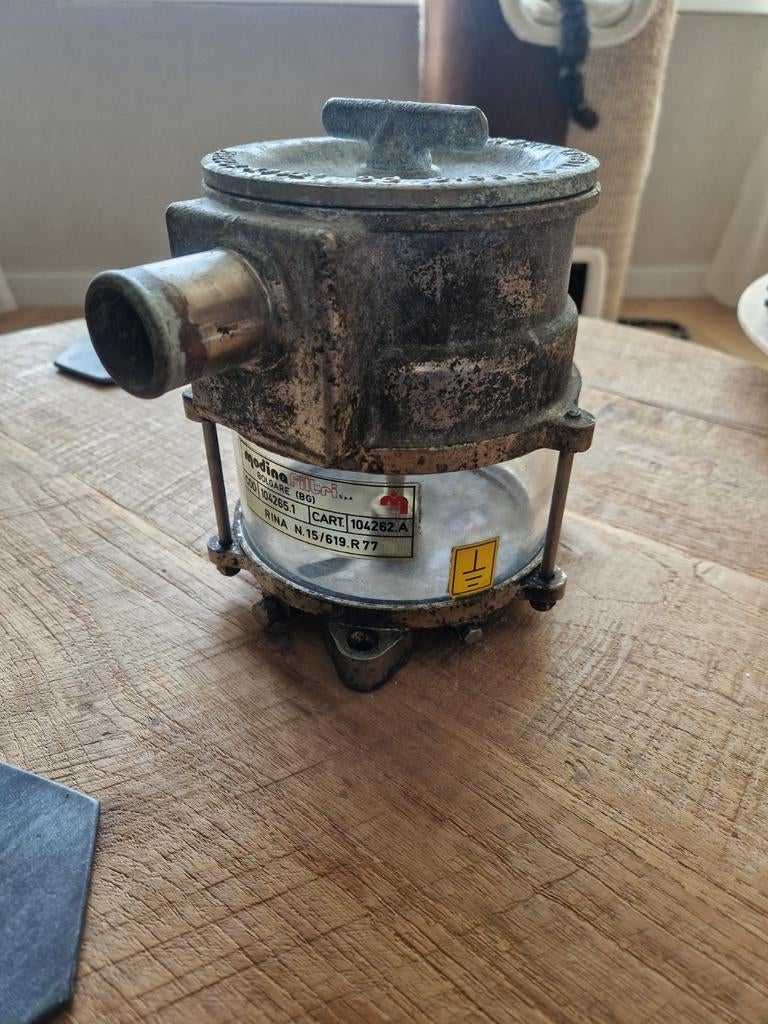 Modina wierpot / brandstoffilter voor scheepsmotoren, Ophalen of Verzenden, Gebruikt, Motor en Techniek