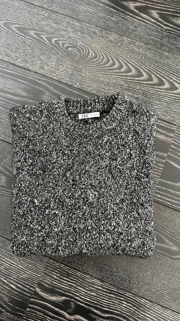 Zara wollen trui grijs, Kleding | Heren, Truien en Vesten, Verzenden, Zo goed als nieuw, Maat 48/50 (M), Grijs