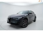 Alfa Romeo Stelvio 2.0 T AWD FIRST EDITION LEER CAM MEMORY, Auto's, Automaat, Zwart, 4 cilinders, Zwart