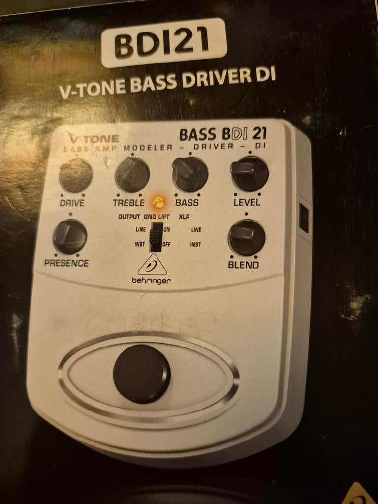 Behringer BDI21 V-Tone Bass Driver DI, Ophalen of Verzenden