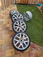 Set volvo Polestar engineered wielen met conti banden 19”, 19 inch, Gebruikt, Banden en Velgen, Ophalen of Verzenden