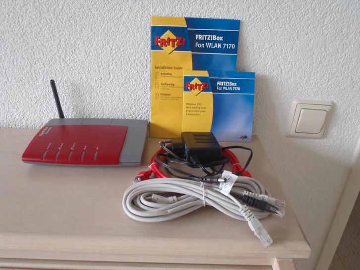 Fritzbox WLAN 7170, Computers en Software, Routers en Modems, Gebruikt, Router, Ophalen of Verzenden