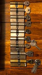 9 x Cilinderslot met sleutel(s), Ophalen, Slot