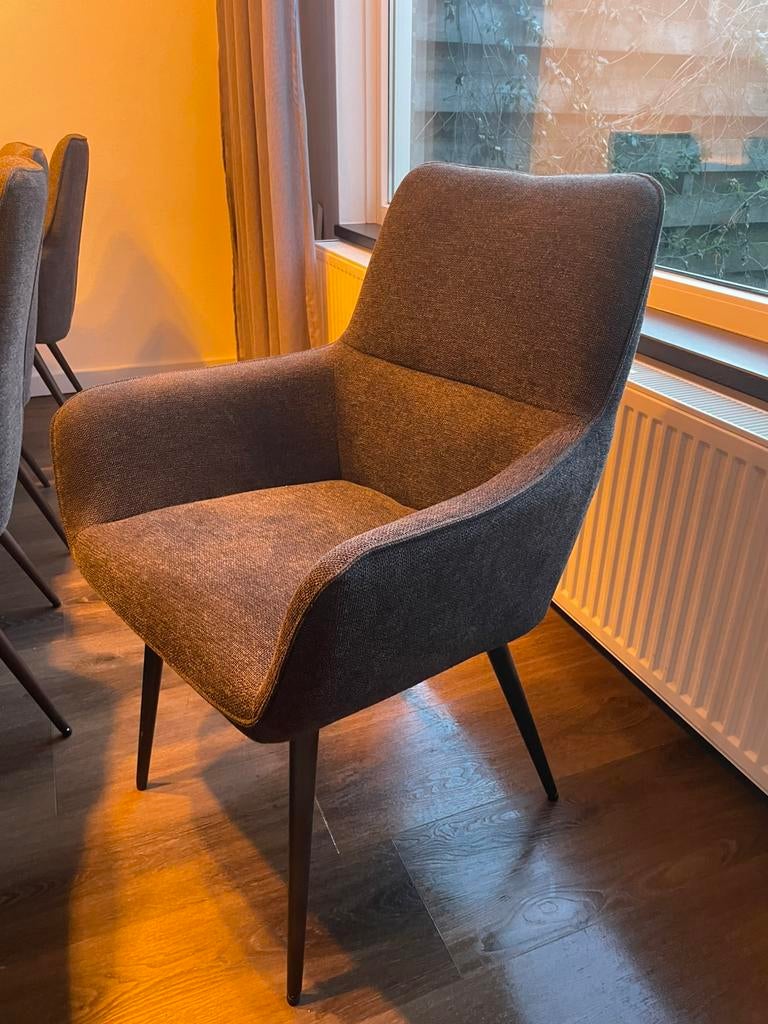 8x Stoel Brasile – zo goed als nieuw (Pronto Wonen), Ophalen, Minder dan 75 cm, Zo goed als nieuw, Stof