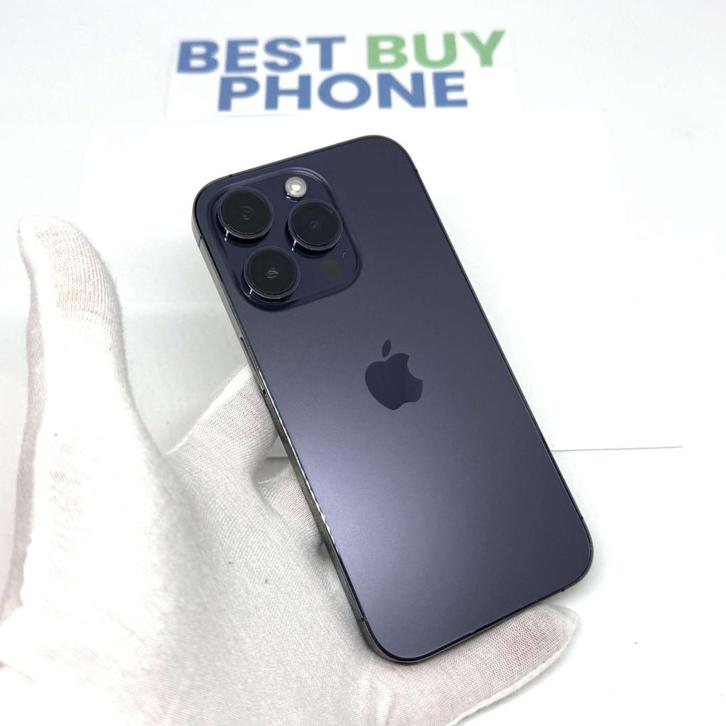 iPhone 14 Pro 512GB paars /krasvrij glas /89% batt /garantie, Telecommunicatie, Mobiele telefoons | Apple iPhone, Zo goed als nieuw