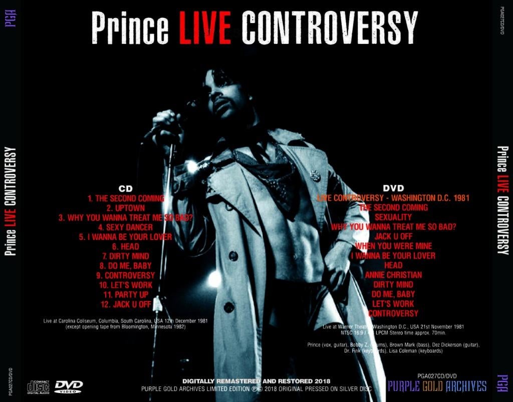 Prince - Controversy Tour LIVE CD + DVD, Verzenden, 1980 - 1989, Nieuw in verpakking