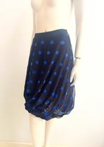 Cora Kemperman XL zwarte rok blauwe stippen, Zwart, Maat 46/48 (XL) of groter, Ophalen of Verzenden, Zo goed als nieuw