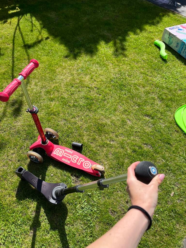 Mini Micro Step met zitje - Roze, Fietsen en Brommers, Steps, Ophalen, Gebruikt, Gewone step