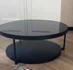 Salontafel zwart, Huis en Inrichting, Ophalen, 100 tot 150 cm, Rond, 50 tot 100 cm