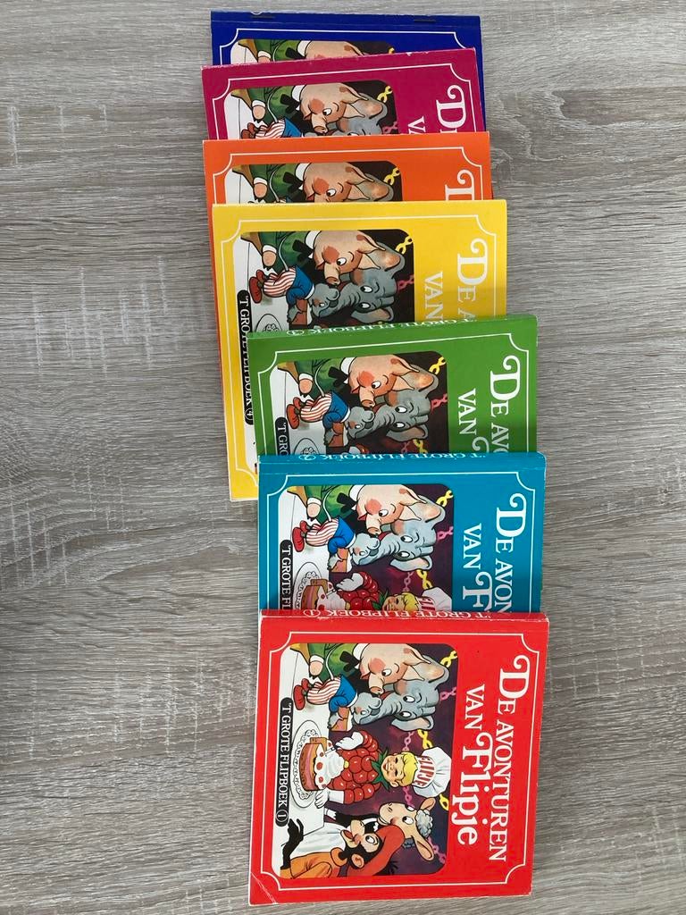 Boekjes “De avonturen van Flipje” nummers 1 t/m 7, Ophalen, Gelezen, Fictie algemeen
