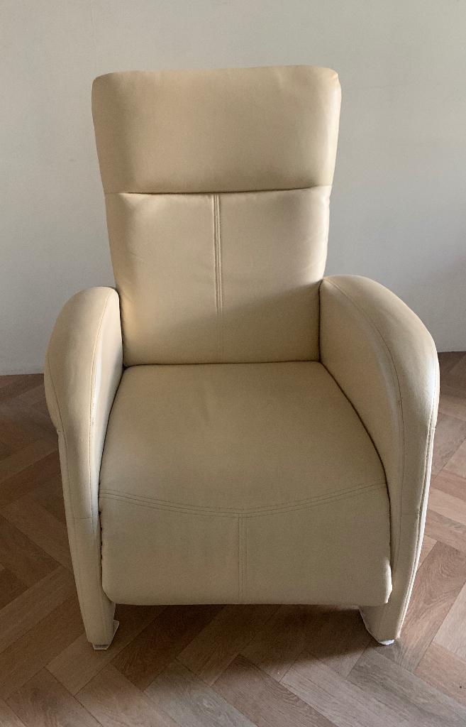 Relaxfauteuil, Huis en Inrichting, Fauteuils, Ophalen, Gebruikt, Minder dan 75 cm, Leer