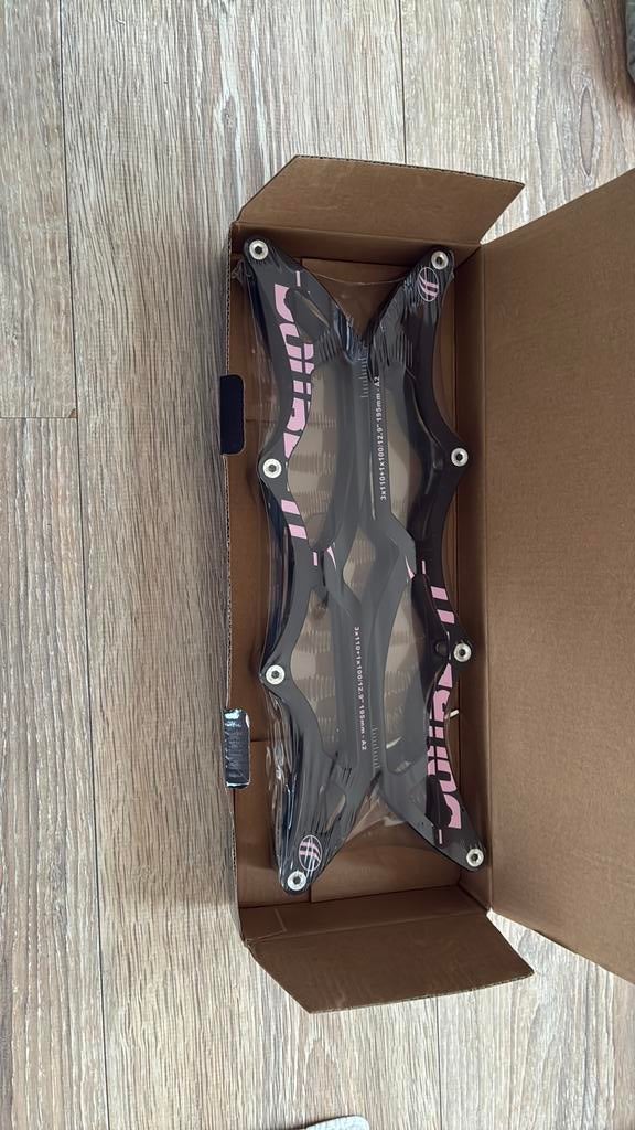 Double ff skeeler frame zwart roze., Sport en Fitness, Skeelers, Overige merken, Kinderen, Overige typen, Nieuw