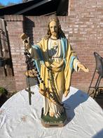 Vintage Jezus beeld met rozenkrans, Ophalen of Verzenden