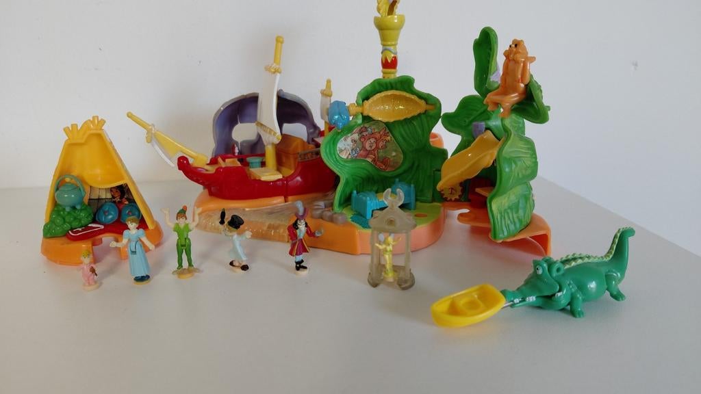 Polly pocket peter pan Disney bluebird, Ophalen of Verzenden, Zo goed als nieuw