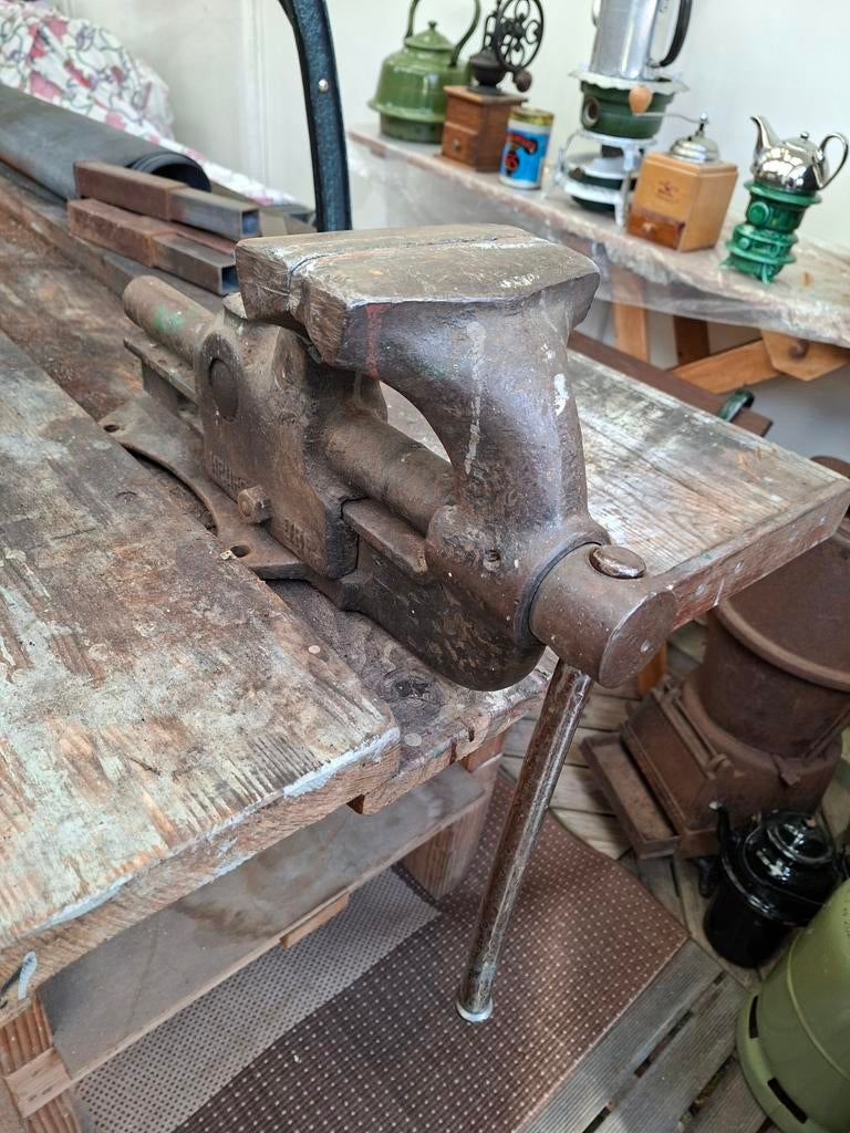 Zware Hueer QRPBankschroef, Doe-het-zelf en Verbouw, Gereedschap | Handgereedschap, Ophalen
