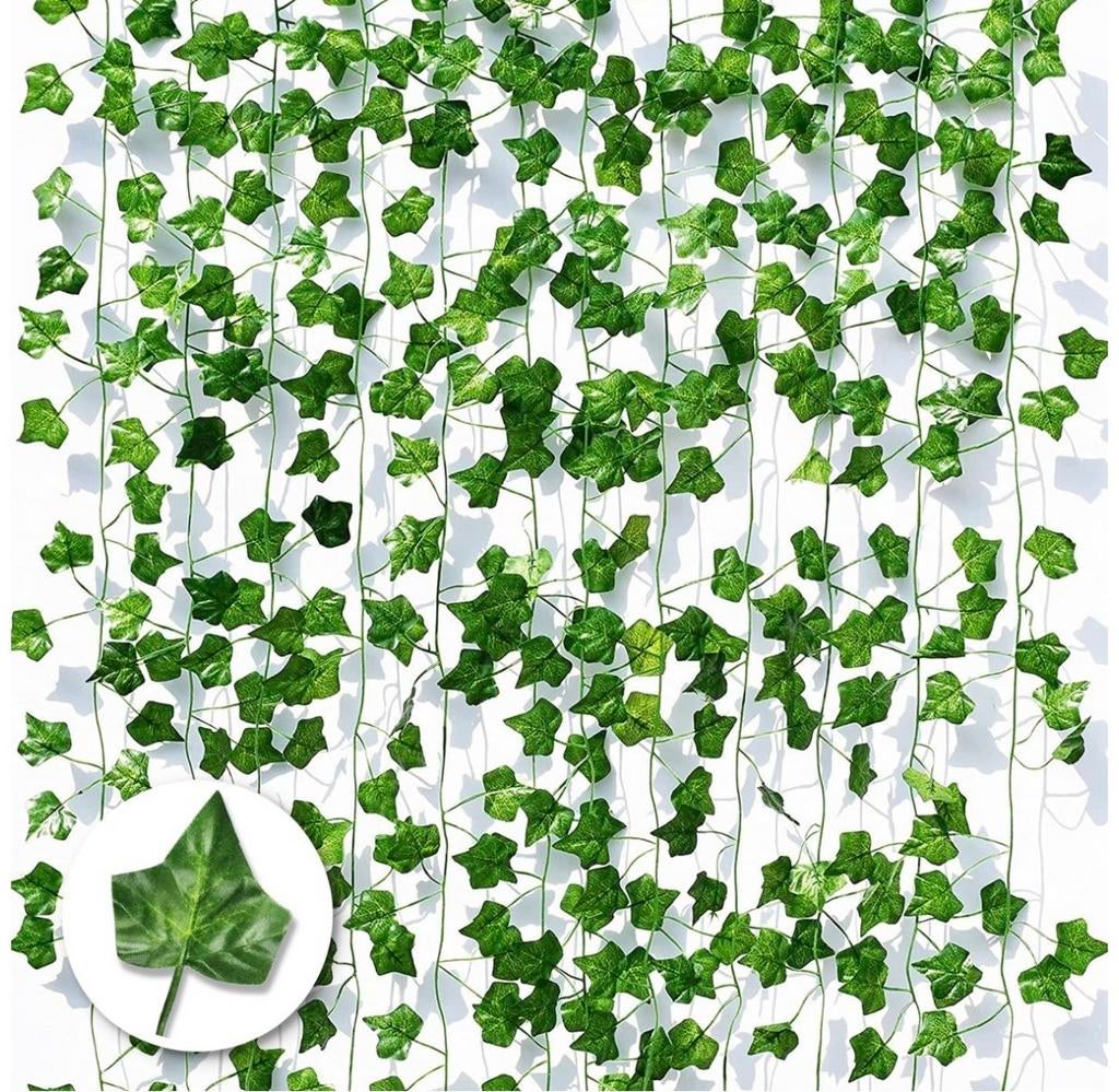 Partizzle 12x Klimop Planten Slinger, Binnen, Groen, Kunstplant, Nieuw