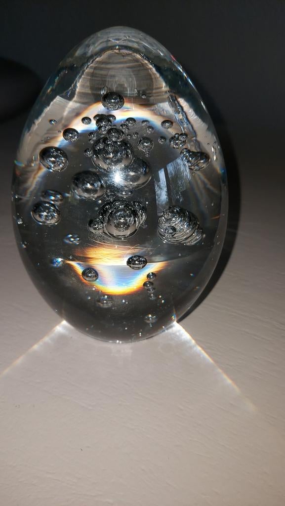 Royal Kristalglas Leerdam Glazen Object met Bellen, Ophalen of Verzenden