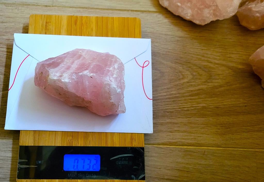 Ruwe Rozenkwarts Edelsteen 750-1000 gram, steen oorbellen, Sieraden, Tassen en Uiterlijk, Edelstenen, Ophalen of Verzenden, Nieuw