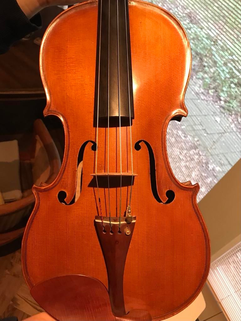 alto violin with Poggi label 1960 40.5cm, Ophalen of Verzenden, Zo goed als nieuw, 4/4-viool