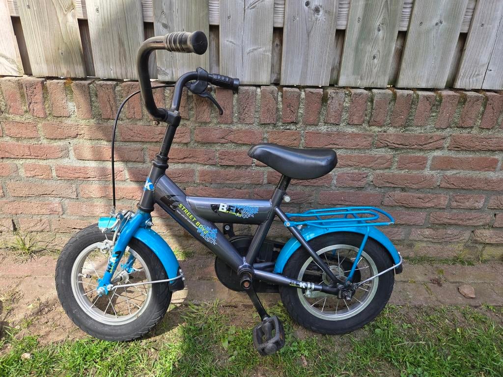 Jongensfiets 12 inch met zijwieltjes, Fietsen en Brommers, Ophalen, Gebruikt, Minder dan 16 inch, Zijwieltjes