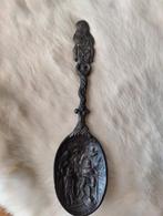 Oude tinnen lepel met tandarts op het plein tafereel, Ophalen of Verzenden