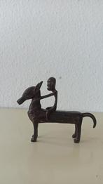 Oud brons Afrikaans figuur Dogon rijder Paard Mali Afrika, Ophalen of Verzenden