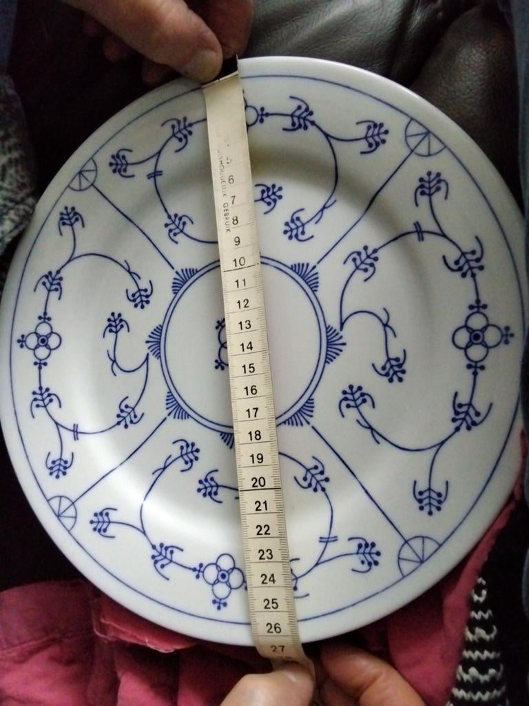 Borden Saks blau blauw Jager of KAHLA gestempeld o.a. zgan, Ophalen of Verzenden, Zo goed als nieuw, Overige stijlen, Bord(en)