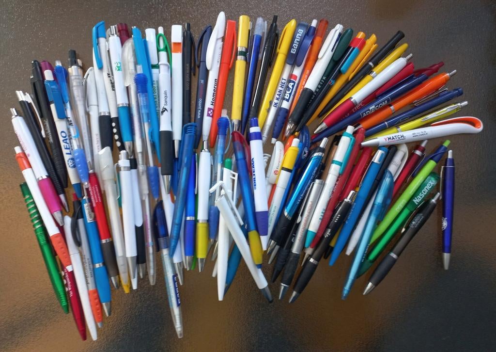 Partij reclame pennen, Ophalen, Balpen, Overige merken, Met reclame