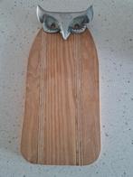 Houten snijplank met uil van metaal, Ophalen of Verzenden, Nieuw