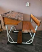 Charmante vintage schoolbank, Ophalen, Gebruikt, Bureau