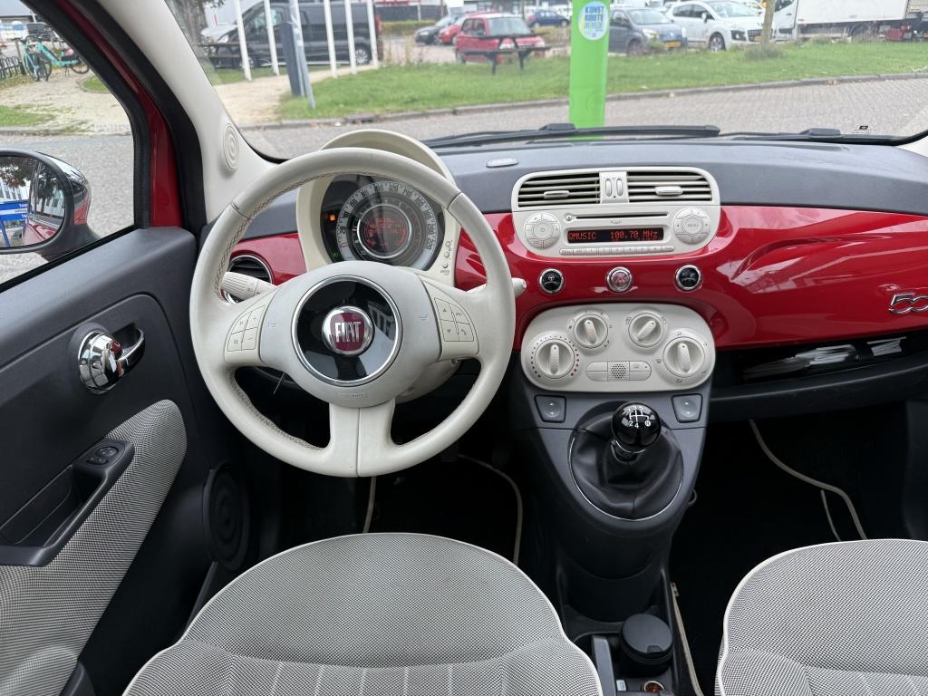 Fiat 500 1.2 Bicolore | €500,- KORTING | pano airco 156dkm, Auto's, Fiat, Euro 5, Gebruikt, 1242 cc, 4 cilinders