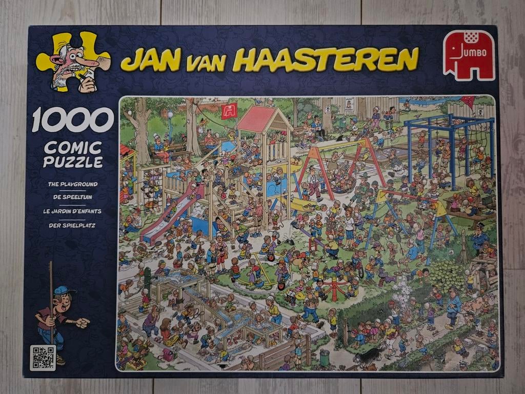 Jan van Haasteren 1000 stukjes De Speeltuin, Ophalen of Verzenden, 500 t/m 1500 stukjes, Zo goed als nieuw